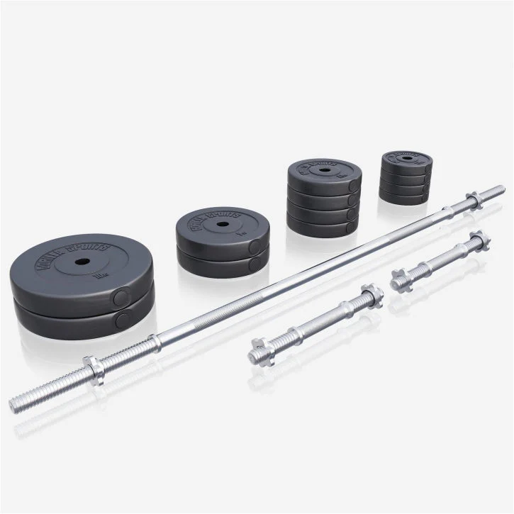 Halterset 60 kg kunststof - 30 mm - Afbeelding 2