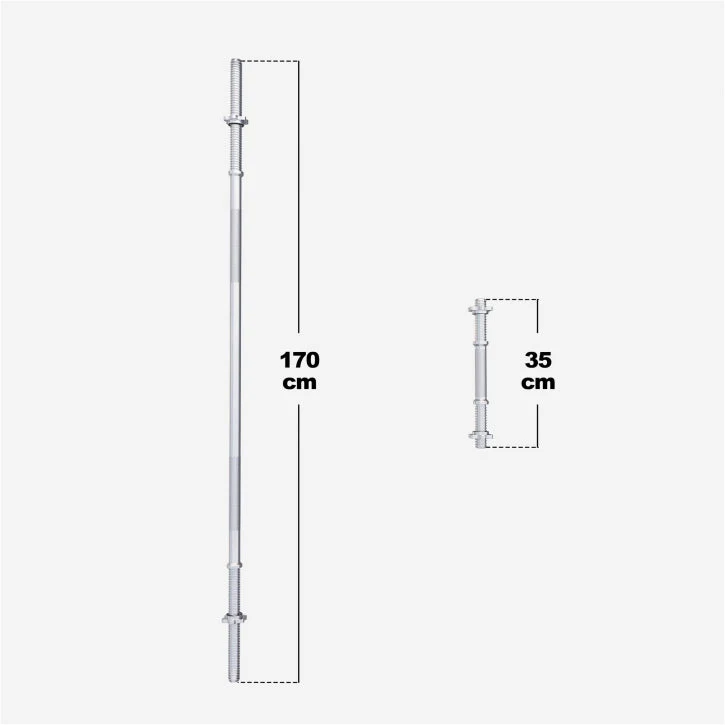 Halterset 60 kg kunststof - 30 mm - Afbeelding 3