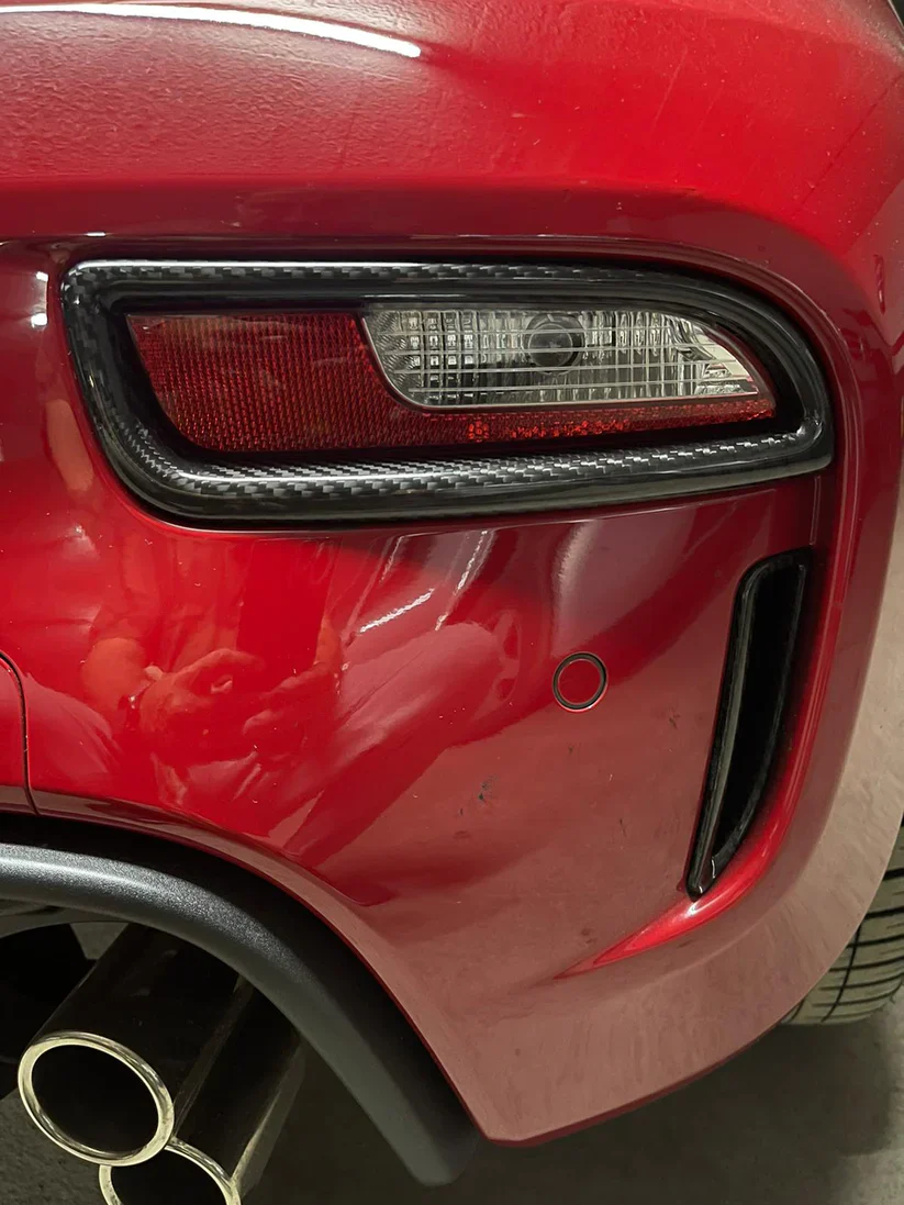 Abarth 500/595/695 – Carbon rear bumper lights covers