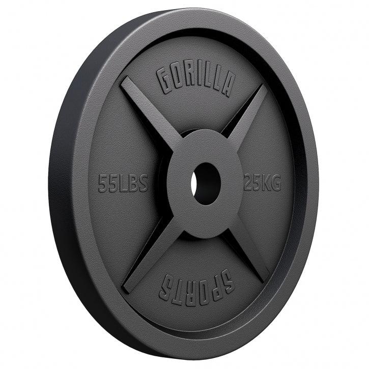 Olympische Halterschijf 25 kg Gietijzer Zwart 50/51 MM