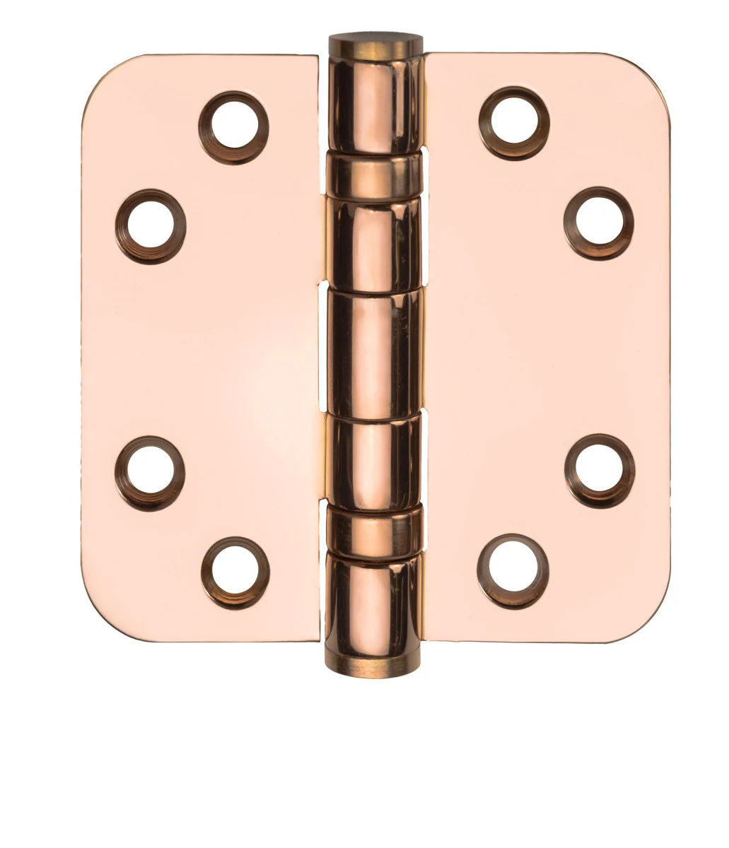 Kogellagerscharnier 76x76mm | AVJD |  PVD gepolijst koper