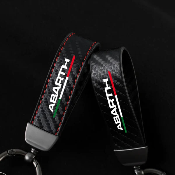 Abarth Carbon Fiber look Sleutelhanger