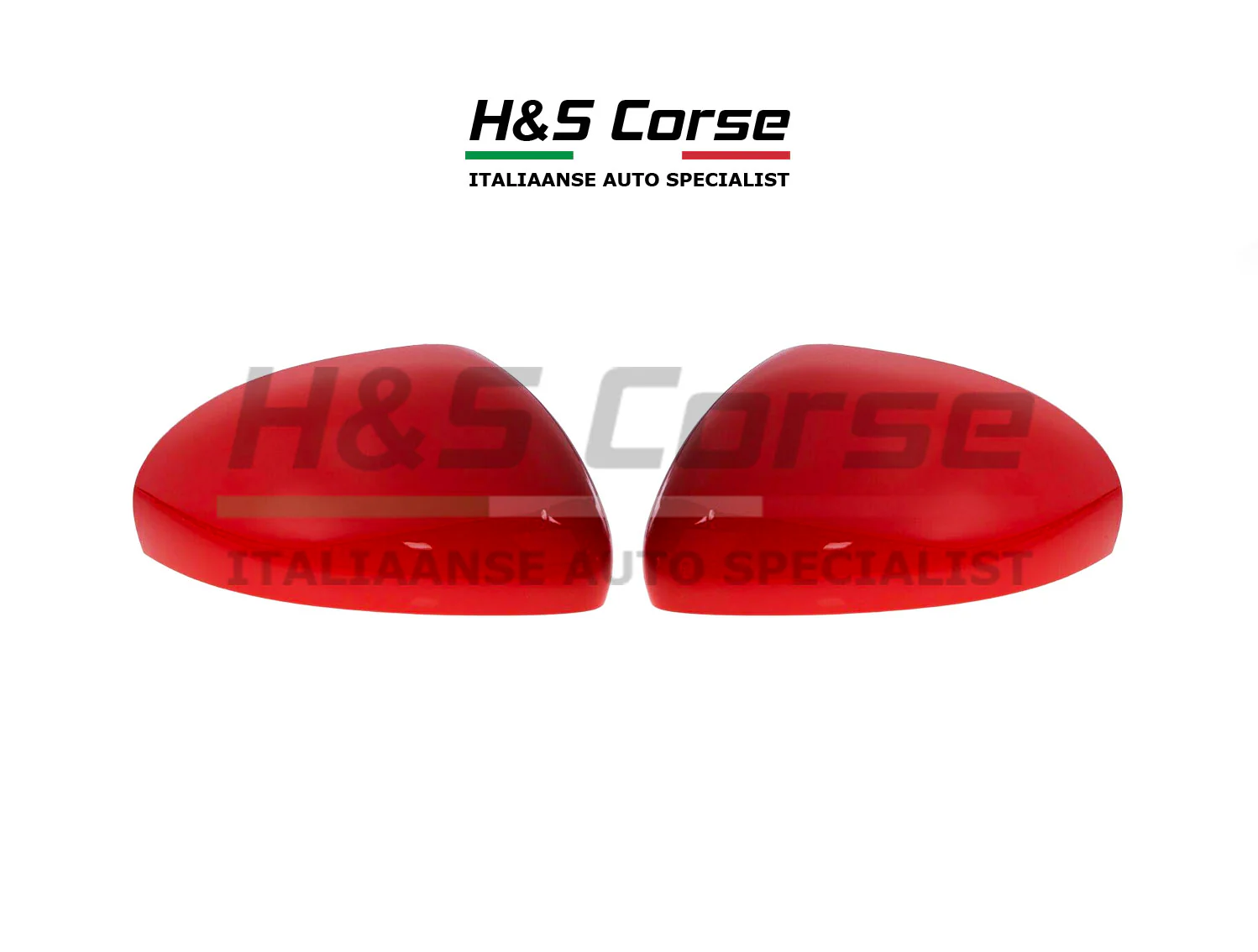 Spiegelkappenset Abarth 500 / Grande Punto / Punto EVO – Rood
