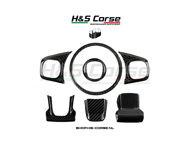 Abarth 500/595/695 – Stuurwiel cover kit compleet