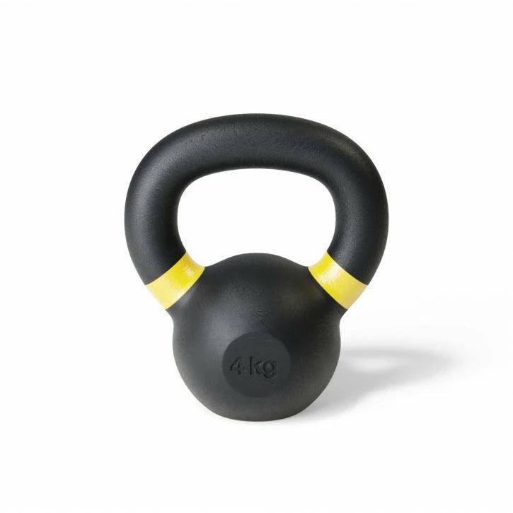 TRYM Kettlebell gietijzer zwart 4 kg
