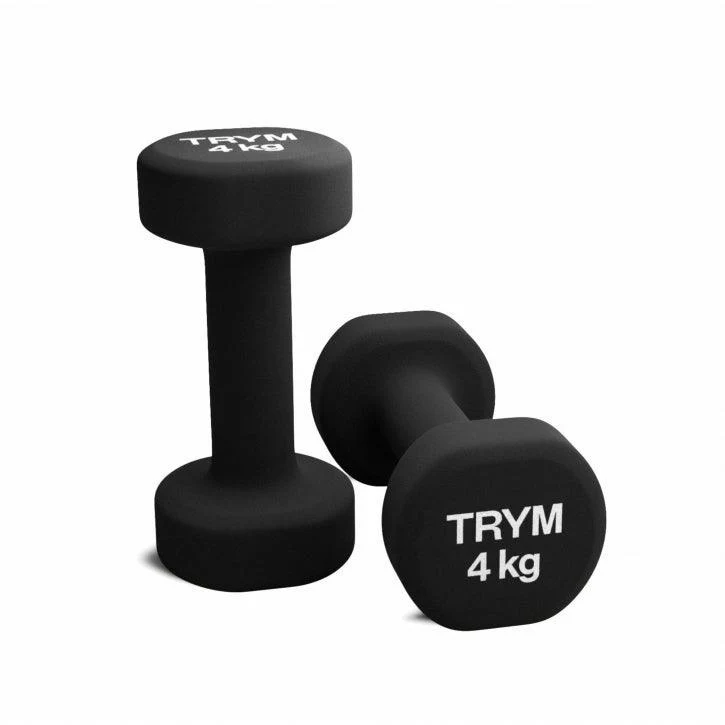 TRYM Vinyl halterset 8 kg – 2 x 4 kg