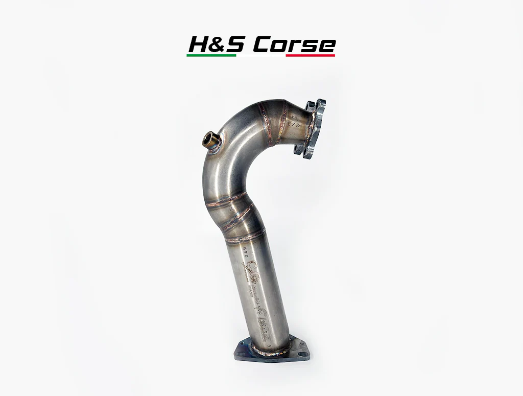 TD04 Downpipe  voor de 1.4 Turbo motor