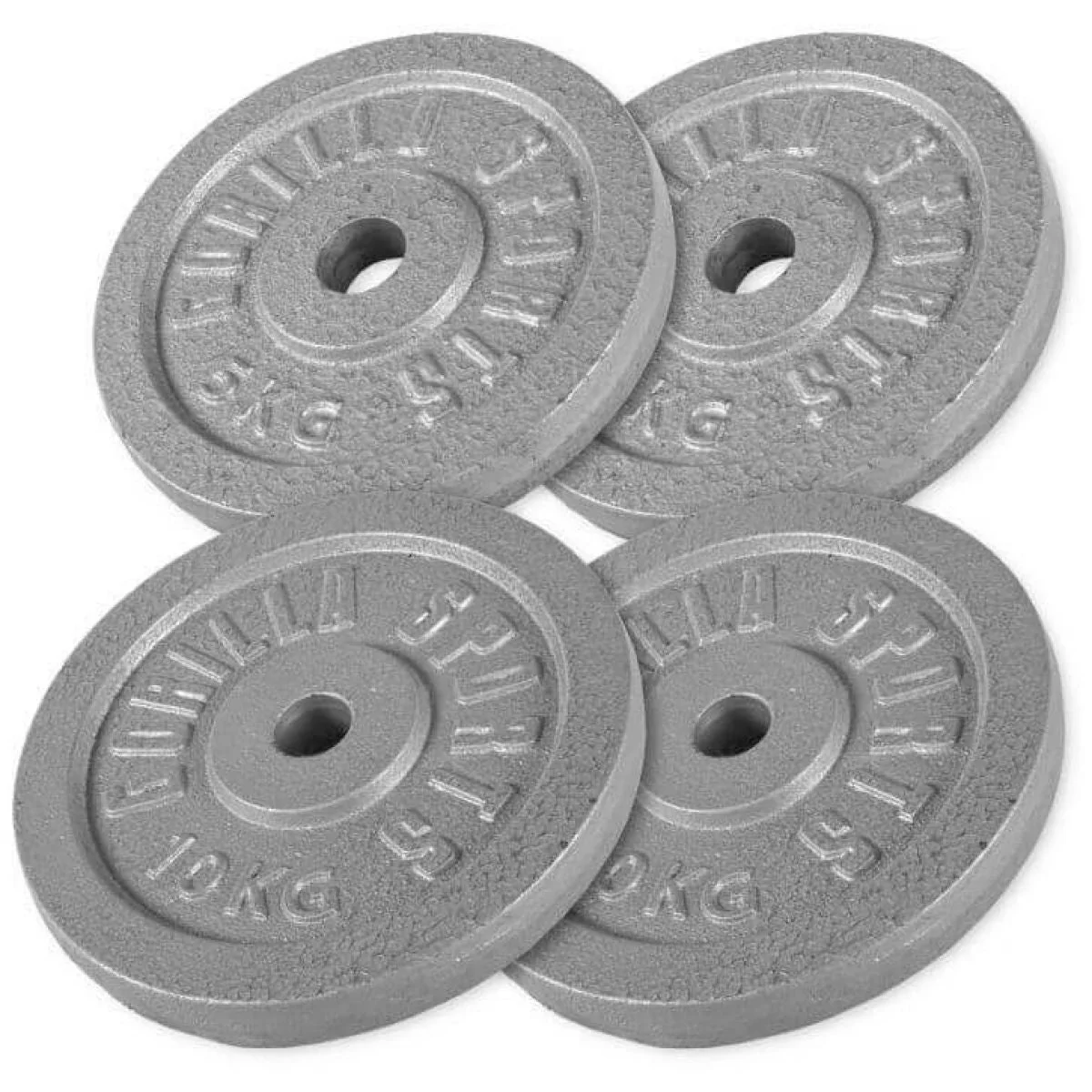 Voordeelbundel 30 kg (2 x 10 kg en 2 x 5 kg) Halterschijven Gietijzer – 30 mm