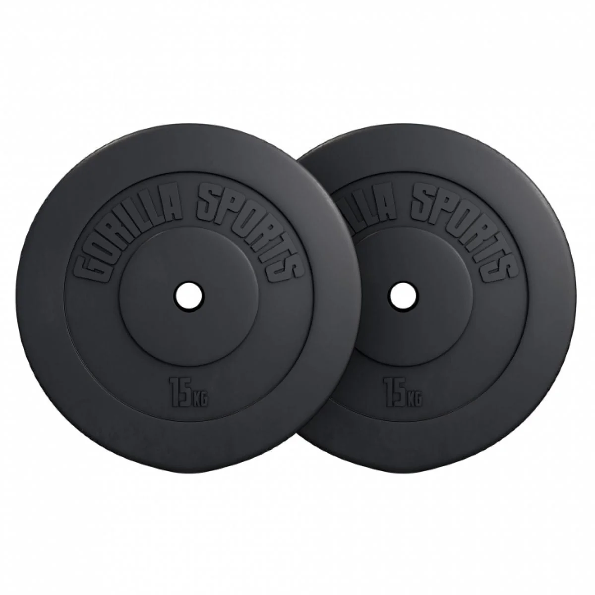 Voordeelbundel Halterschijven Kunststof 2 x 15 kg – 30/31 mm