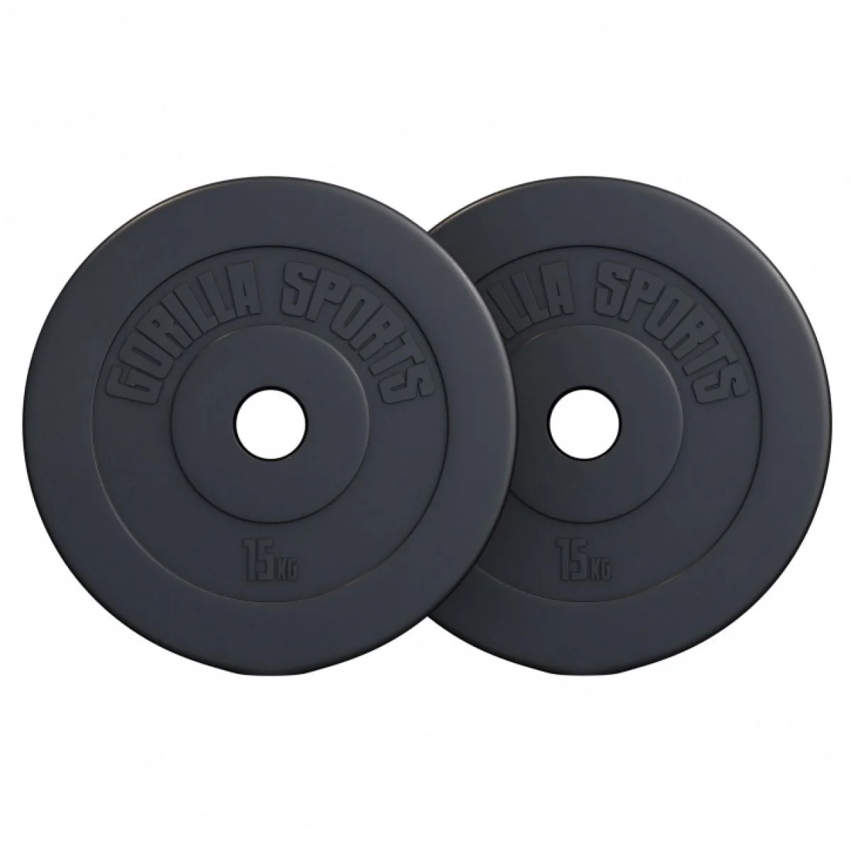 Voordeelbundel Olympische Halterschijven 2 x 15 Kunststof 50/51 MM