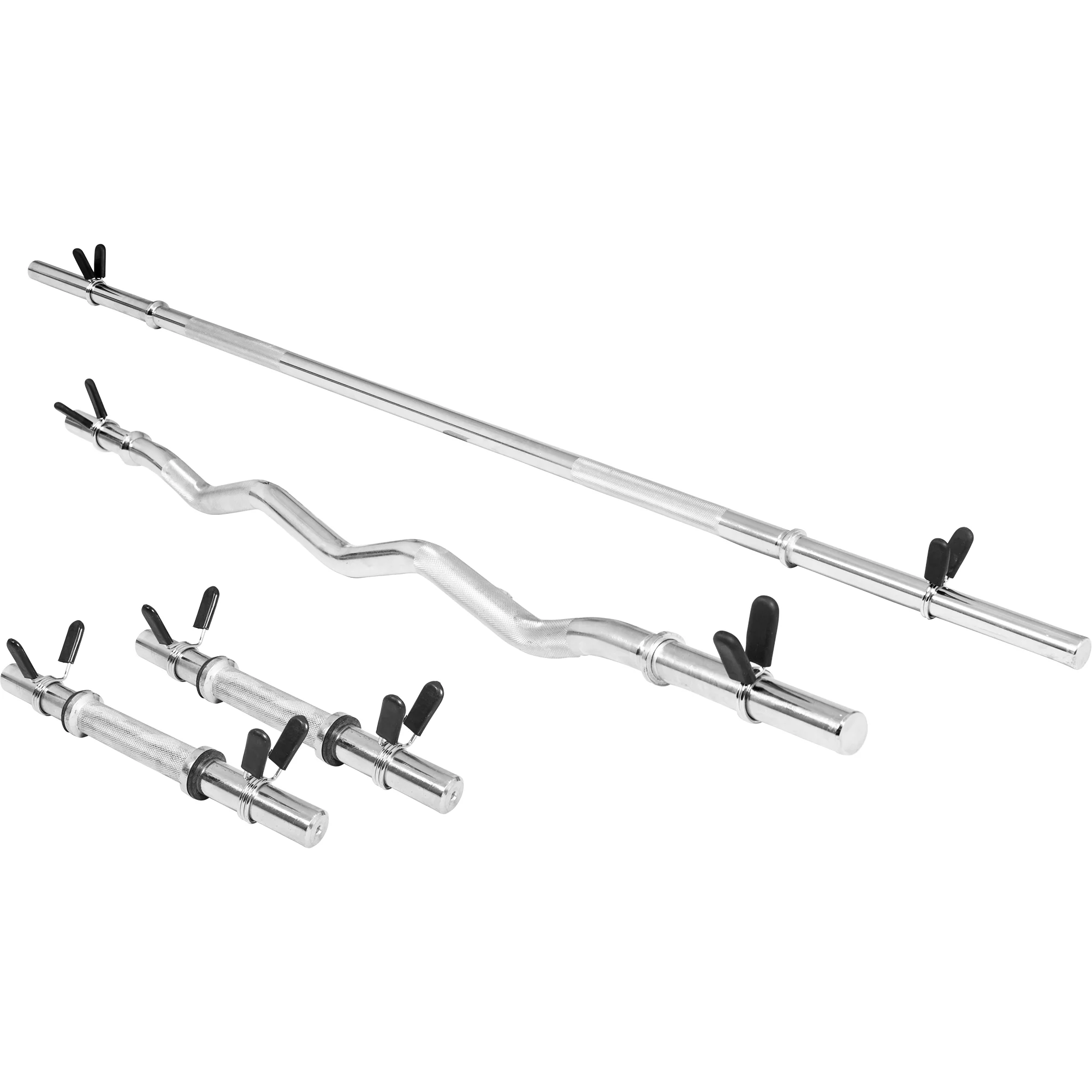 Voordeelset Halterstangen en Dumbellstangen – Veersluiting 30 mm