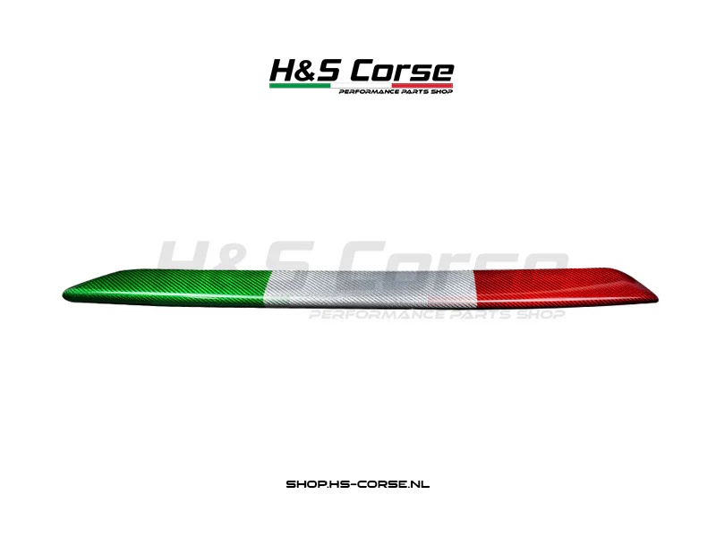 Abarth 500/595/695 – Carbon front lip cover Italiaanse vlag
