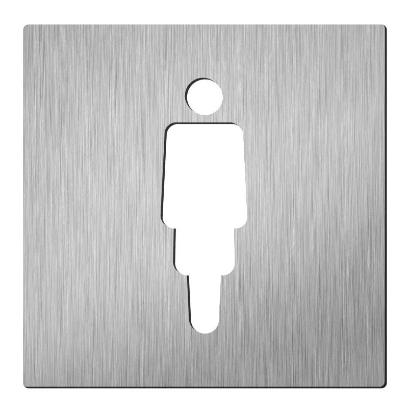 Pictogram dames vierkant | Hardbrass | RVS