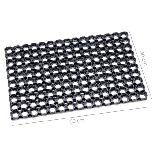 Deurmat rubber | Wico | zwart