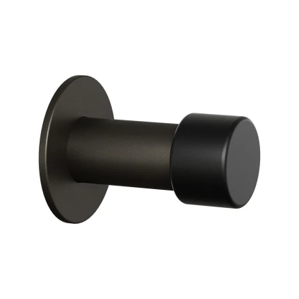 Deurstopper rozet rond 60mm | GPF | donker bruin