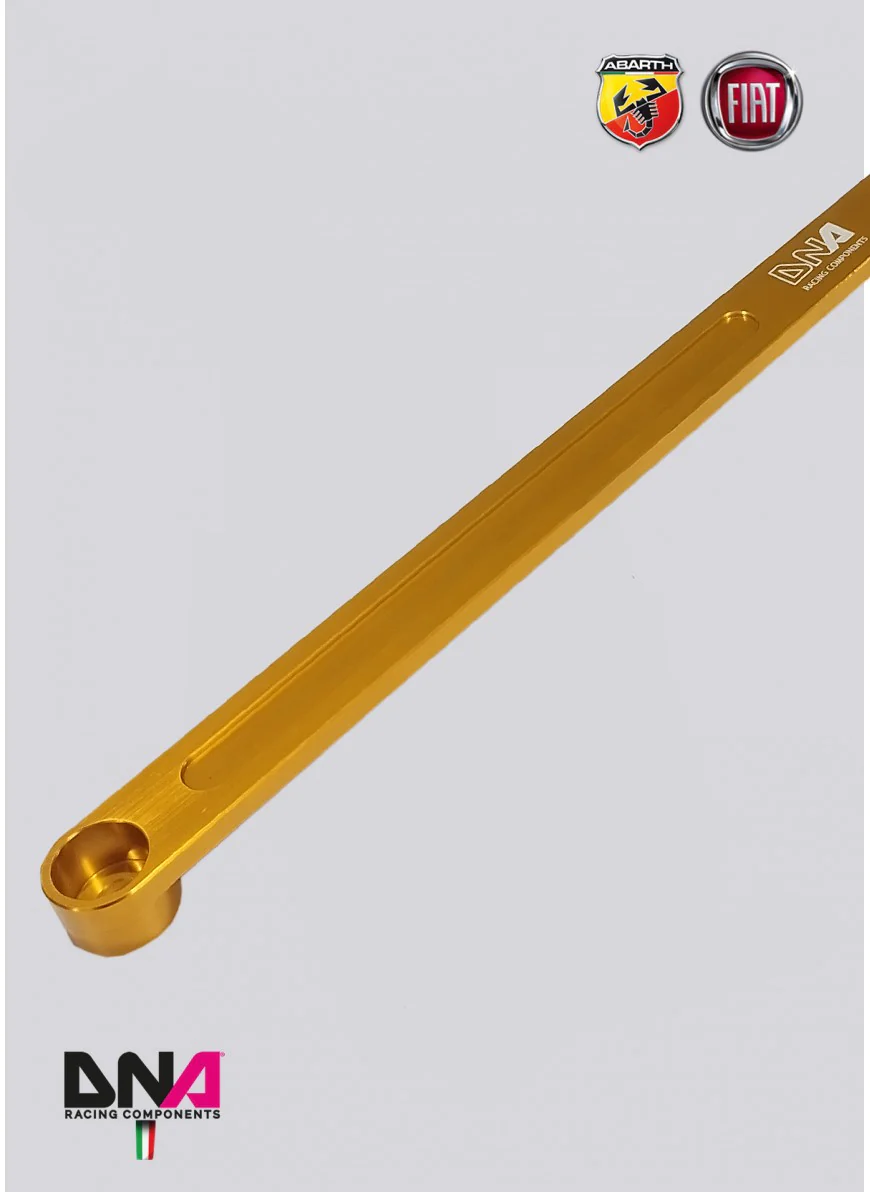 DNA Racing Gold Anodized front subframe tie rod kit – Abarth 500/595/695