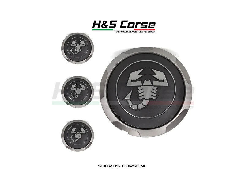 Abarth 500/595/695 – Velg dop / kap zwart Origineel