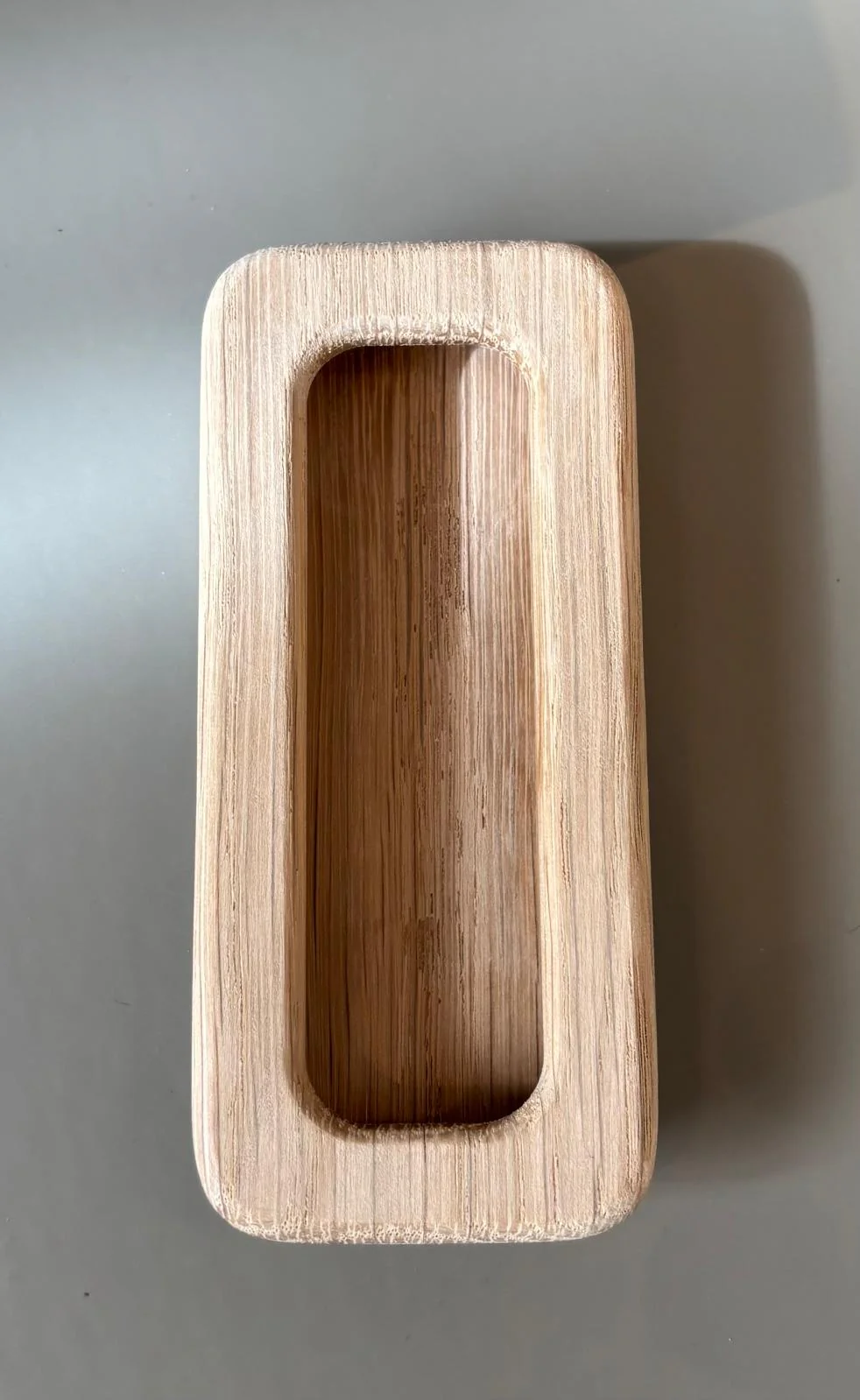 Eiken Schuifdeurkom 110x50mm – Houten Schuifdeurgrijper – AVJD