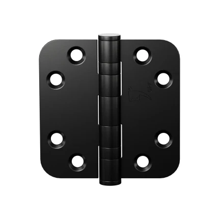 Kogellagerscharnier afgerond 76x76mm | GPF | zwart