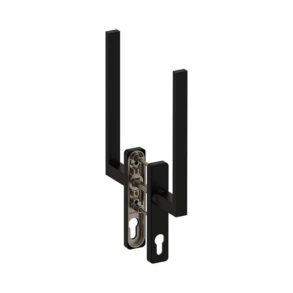 Hefschuifbeslag Phoenix haaks PC69 | Hardbrass | zwart (dubbel)