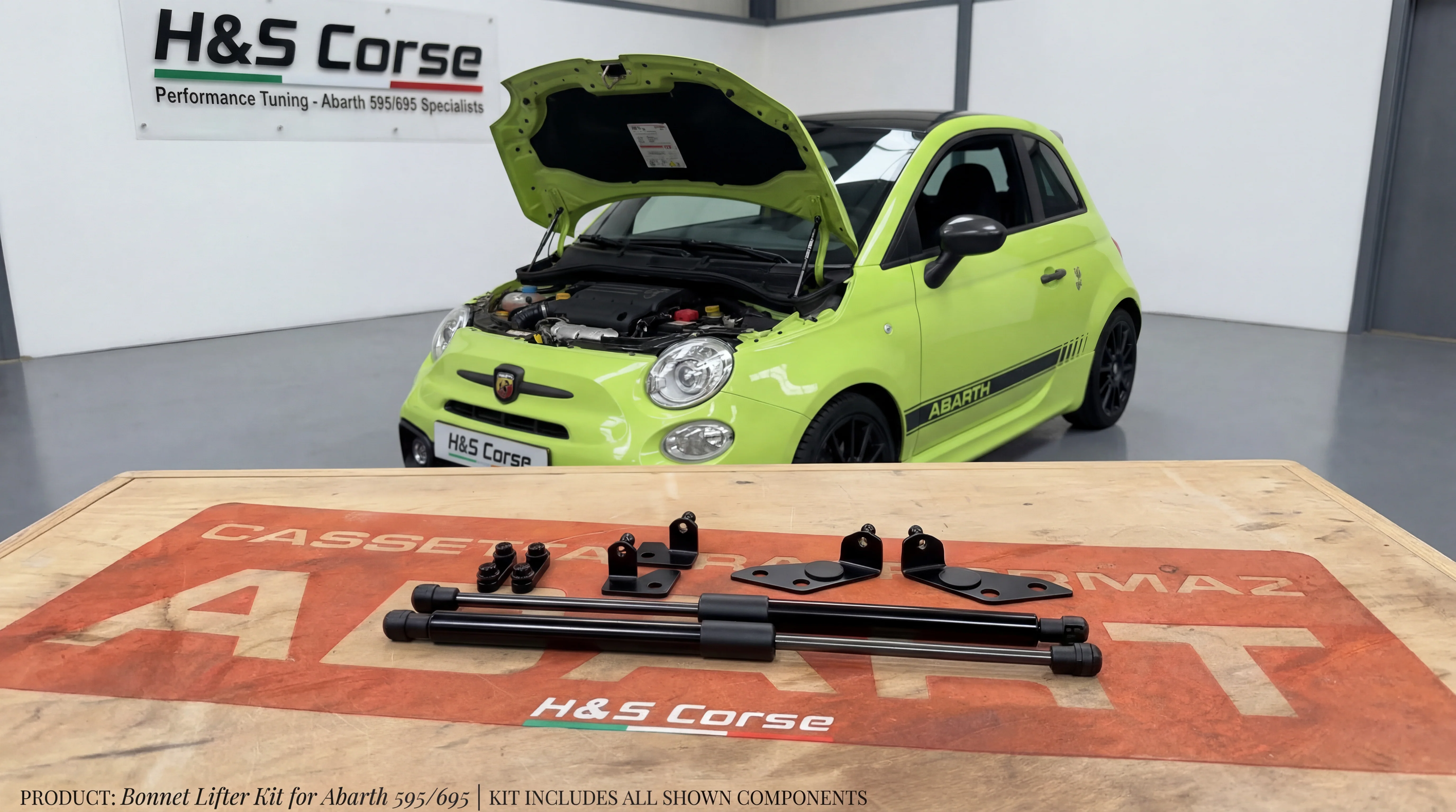 Abarth 500/595/695 – Motorkap lifters
