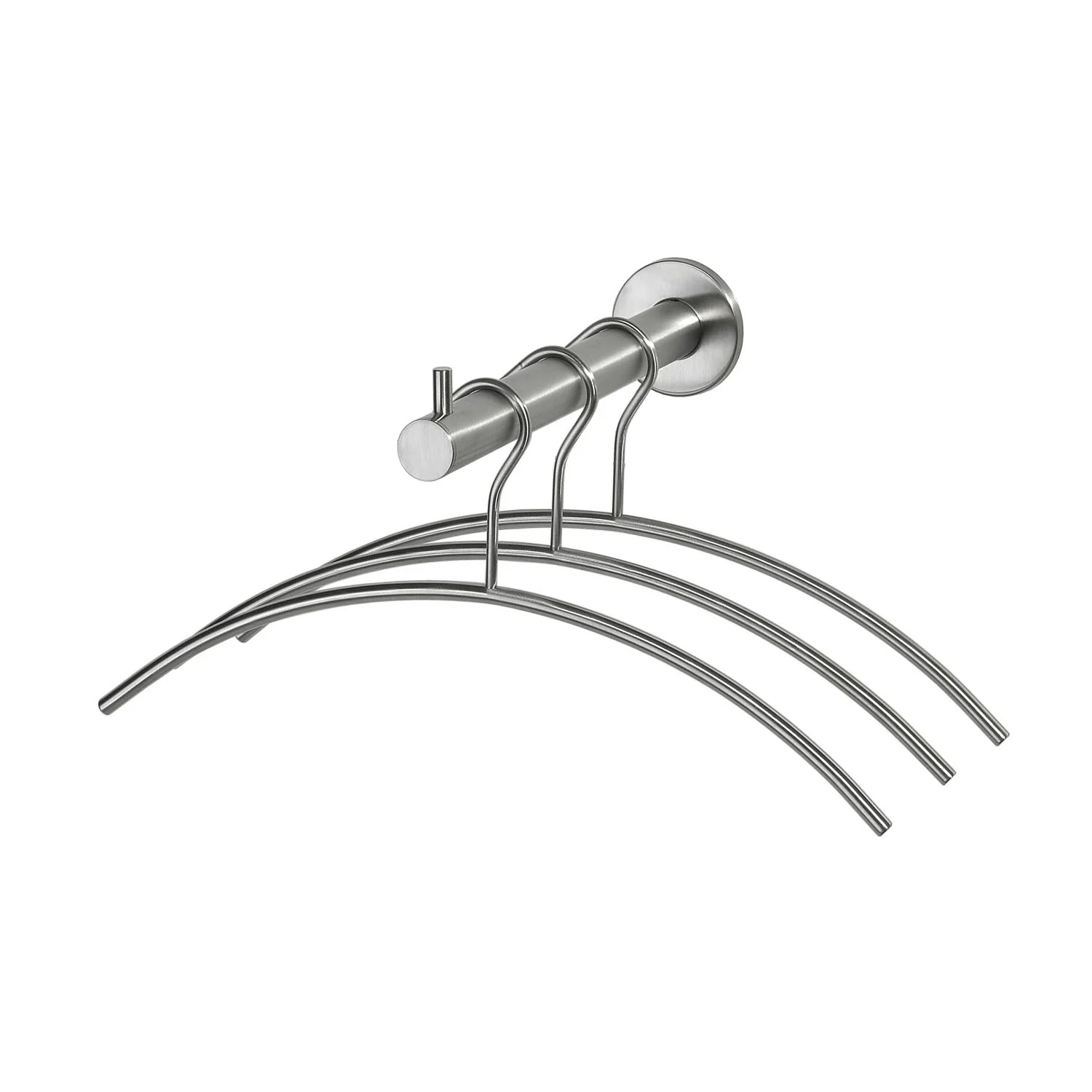 Garderobersteun incl. 3 kledinghangers 455 mm breed | Intersteel | RVS