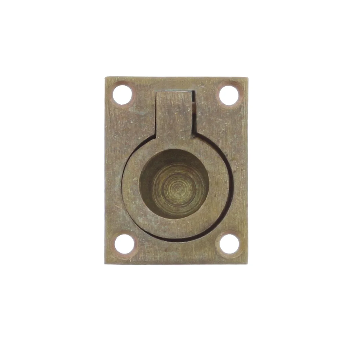 Luikring 65x49mm | Intersteel | messing getrommeld
