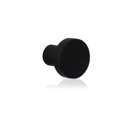 Meubelknop plat rond | GPF | zwart