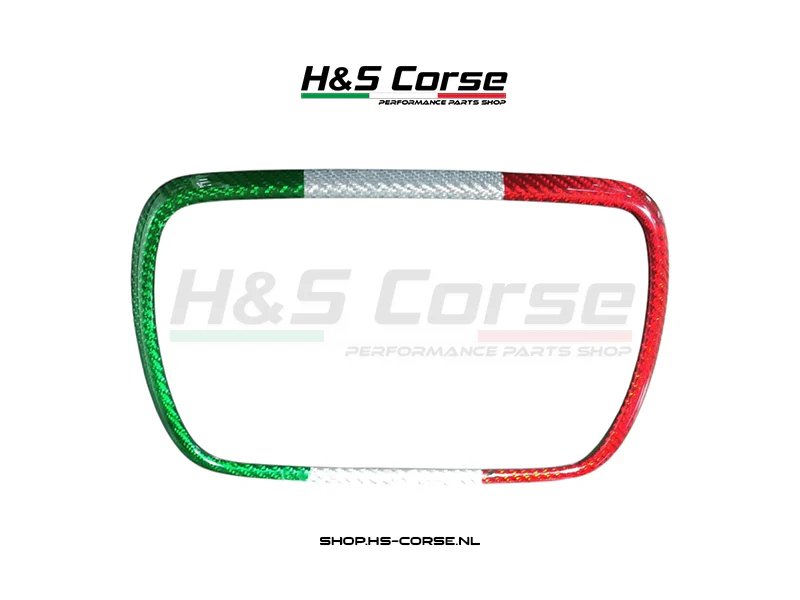 Abarth 500/595/695 – Navigatiecover 7″ Carbon Italiaans