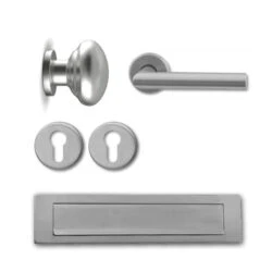 Complete voordeur actieset | Hardbrass | RVS Inox