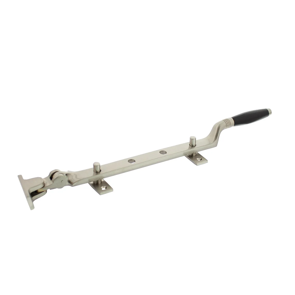 Raamuitzetter Ton met pennen | Intersteel | mat nikkel / ebbenhout