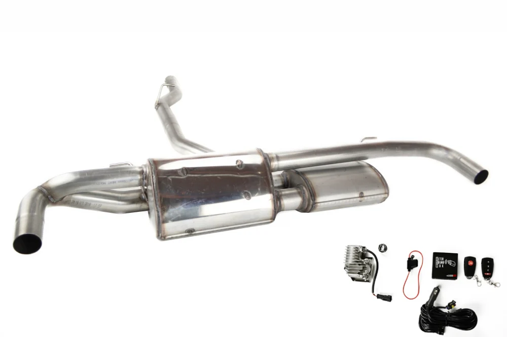 Ulter Alfa Stelvio RVS Kleppen einddemper voor OE Tailpipes
