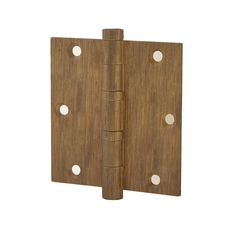 Kogelscharnier 89×89 | Hardbrass | matbrons