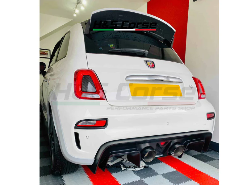 Abarth 595/695 Fiberglass center exhaust diffusor – Serie 4