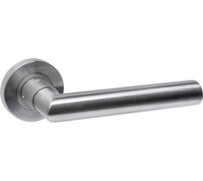 Deurklinken Sicura op rond rozet | Intersteel | RVS