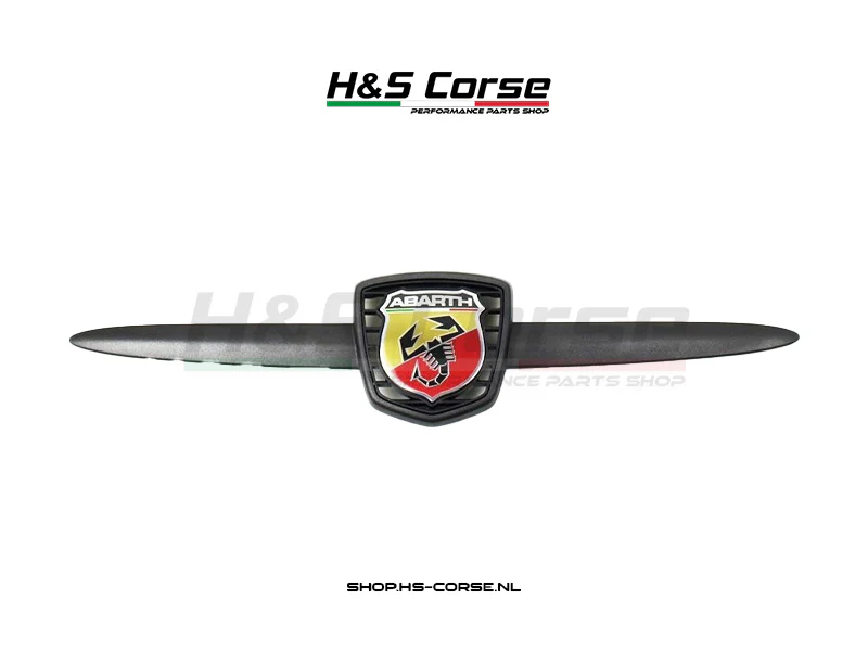 Abarth 500/595/695 – Sierlijst met embleem donker Voorzijde