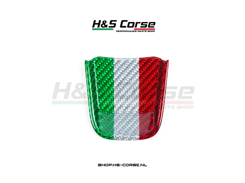 Abarth 500/595/695 – Carbon Stuurwiel cover Italiaans