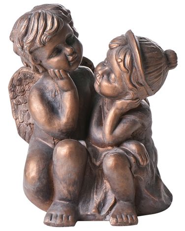 Statue de jardin DAMARO Enfant Marron
