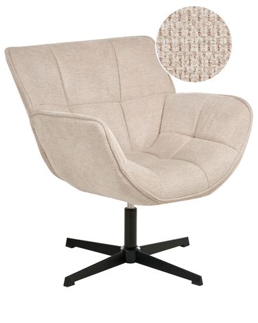 Draaifauteuil AUMA Stof Beige
