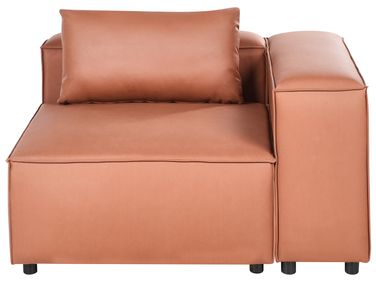 Corner Seat BRANDE Fabric Golden Brown Symmetrical