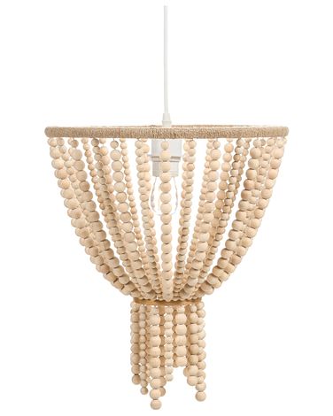 Lustre PUSWELI Bois Marron clair