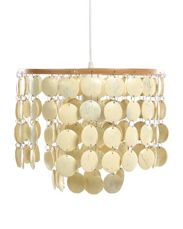 Kroonluchter PARANGI Kokosnootschaal Lichtbeige