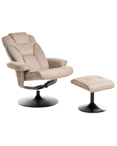 Relaxfauteuil NYKS Stof Taupe