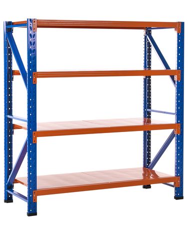 Garage Shelving FIUGGI Metal 200 cm 200 cm Orange