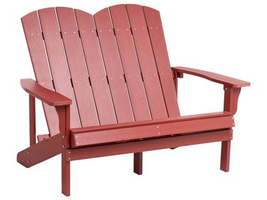 Garden Bench ADIRONDACK 125 cm Red