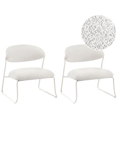 Set van 2 fauteuils KOLSVA Stof Gebroken wit