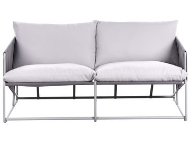 Garden Sofa 2 Seater PONTE Metal Grey
