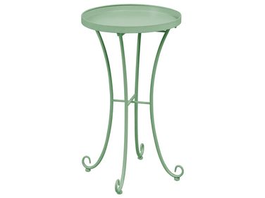 Garden Side Table CAVINIA 40 cm 40 cm Metal Green