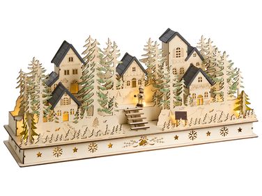 Décoration de Noël LED VANSJO 22 cm Marron clair