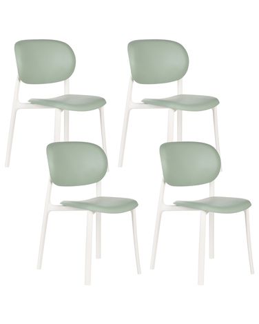Lot de 4 chaises de jardin MUSANO Vert
